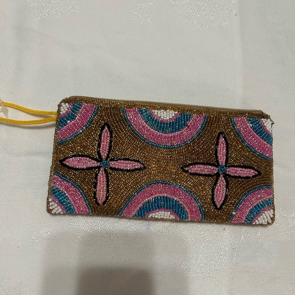 Hand made beaded wristlet new without tag - Picture 1 of 4